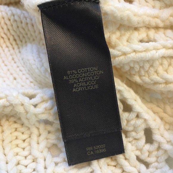 Liz Claiborne Cream Fancy Knit Cardigan, - Picture 11 of 11